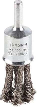 Bosch Professional Cepillo de acabado PRO Stainless Steel heavy, vástago de inserción recto, 19 x 0,35 mm · 2608622129