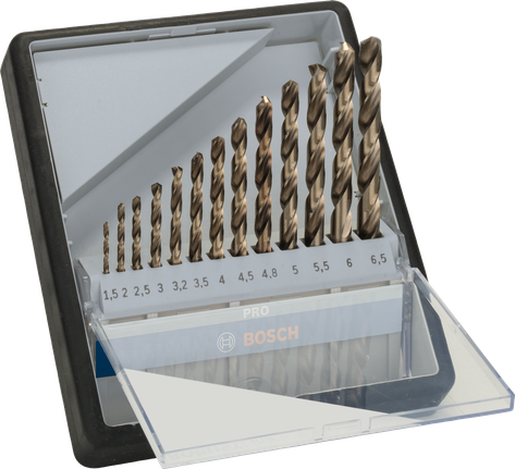 Bosch Professional Set de brocas PRO Stainless Steel HSS-Co, 13 uds. · 2607019926