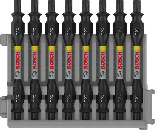 Bosch Professional Punta doble PRO Impact con índice Pick and Click, T20, 65 mm, 8 uds. · 2608522339