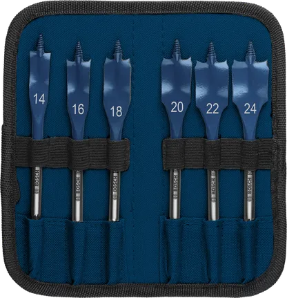 Bosch Professional Set de brocas EXPERT Self Cut Speed de pala, 14/16/18/20/22/24, 6 unidades · 2608902108