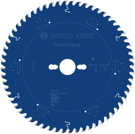 Bosch Professional Hoja de sierra circular EXPERT Wood, 250 x 3,2/2,2 x 30 mm, T60 · 2608902169
