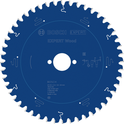 Bosch Professional Hoja de sierra circular EXPERT Wood, 210 x 2,4/1,8 x 30 mm, T48 · 2608642496