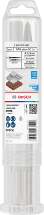 Bosch Professional Set de 5 cinceles y brocas SDS plus-3C · 2607012087