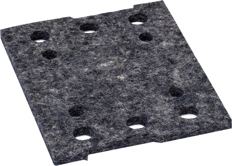 Platorello abrasivo in feltro Bosch per levigatrici a foglio.