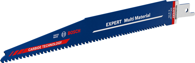 Bosch Expert Multi Material saw blade with carbide technology.
