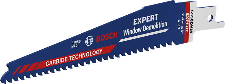 Disco de serra Bosch Expert para demolição de janelas com tecnologia de carboneto.