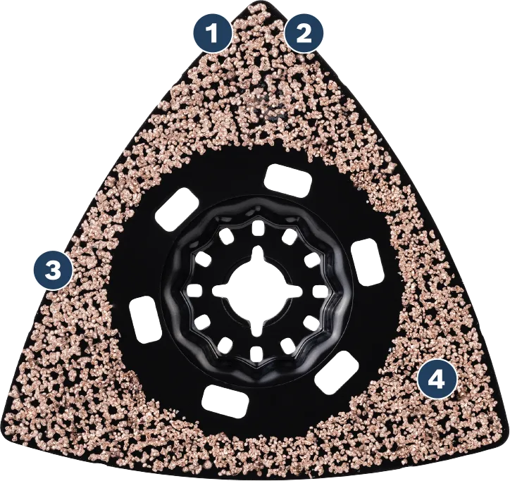 Bosch EXPERT Sanding Plate AVZ 90 RT4 carbide grit 40.