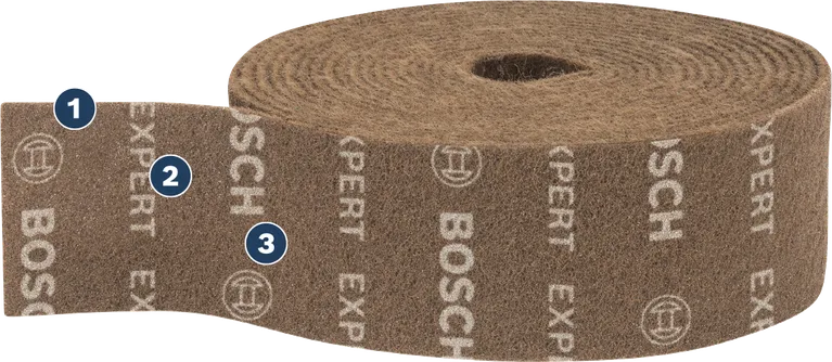 Bosch Expert vliesrol voor oppervlakteafwerking.