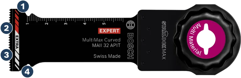 Bosch MultiMax buet StarlockMax savklinge til flere materialer.