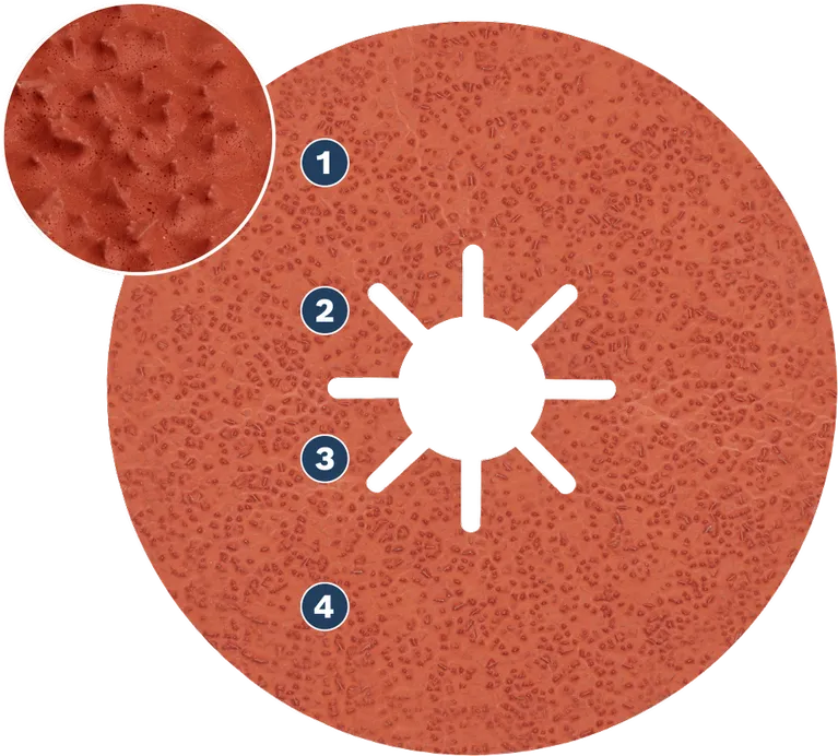 Bosch Spider WOG-skiva med slipande öppen yta.