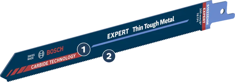 Bosch EXPERT Thin Tough Metal S 1022 EHM savklinge.