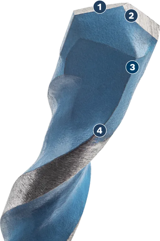 صورة مقربة لقطعة المثقاب Bosch EXPERT HEX-9 MultiConstruction.