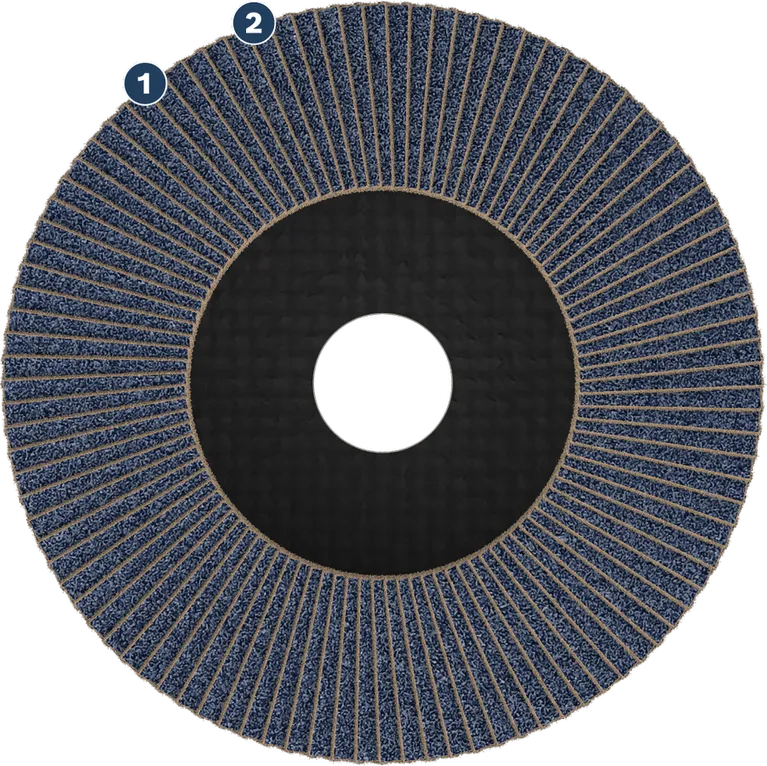 Bosch Expert Rough Grinding disc with flaps for angle grinders.