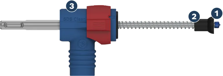 Bosch SDS Clean-adapter för dammutsug med borr.