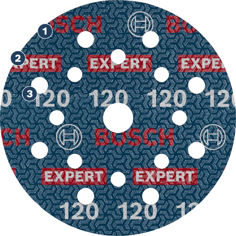 Bosch EXPERT O780 125mm schuurschijf G120.