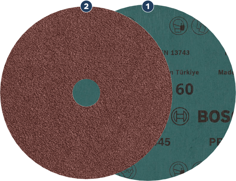 Fíbrový kotouč Bosch Expert R781 pro broušení kovů.