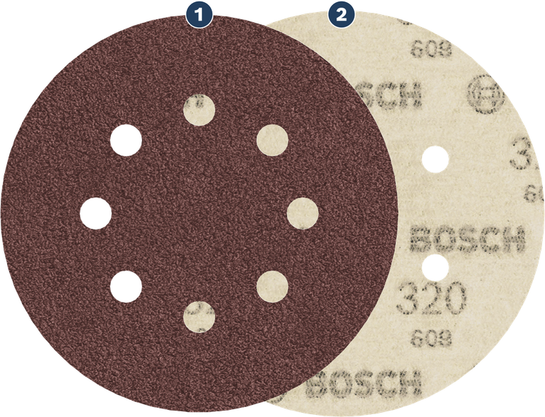 Bosch sanding disc 320 grit for orbital sanders.