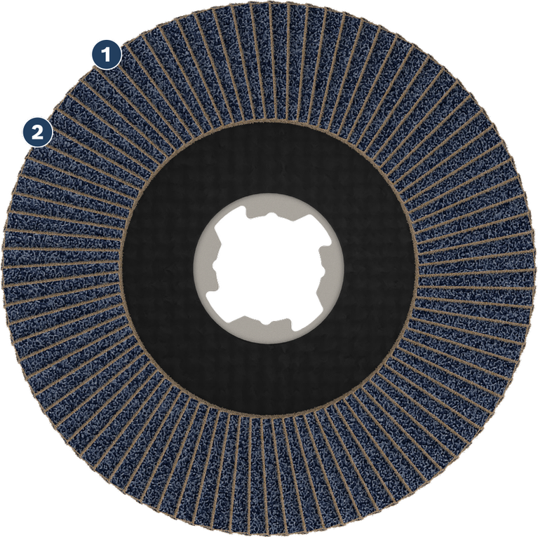 Bosch X-Lock lamellenschijf voor haakse slijpers.