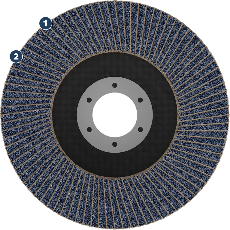 Bosch lamellenschijf voor slijpen en schuren.