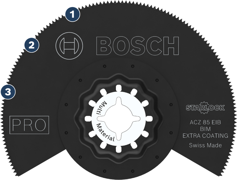 شفرة المنشار متعددة المواد Bosch Starlock ACZ 85 EIB.