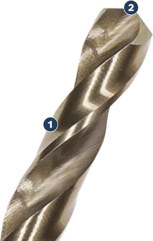 Foret hélicoïdal Bosch pour métal avec pointe de précision.