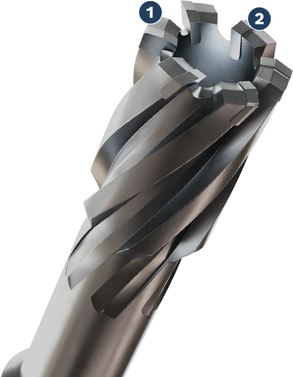 Bosch Spider WOG annular cutter with spiral flute.