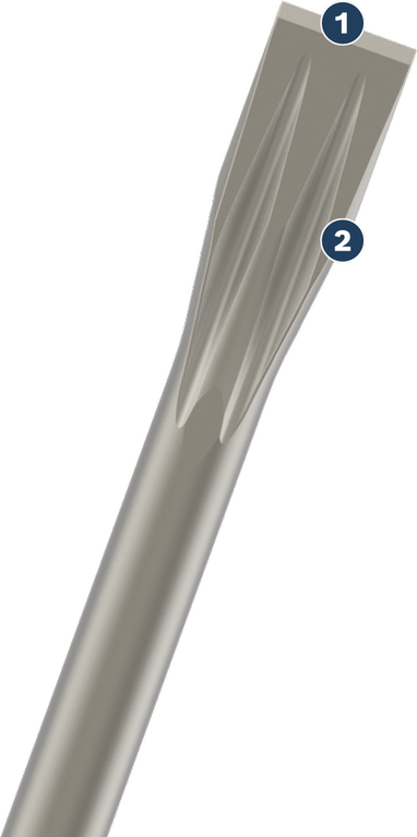 مجموعة إزميل Bosch PRO SDS plus-5C المسطحة مقاس 20 مم للهدم.