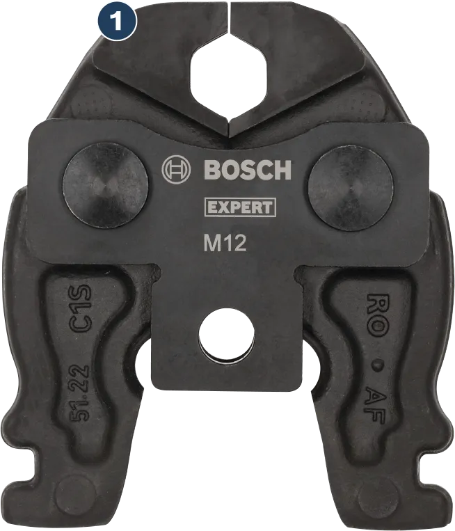 Bosch Expert M12 rørpressekæbe tilbehør.