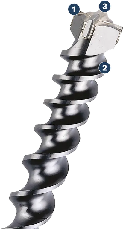 مثقاب Bosch للخشب مع شق حلزوني.