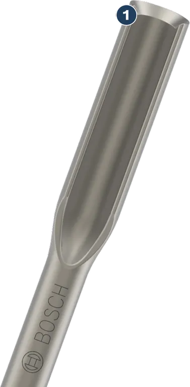 Bosch PRO SDS max Hollow Gouging Chisel, 300 mm length.