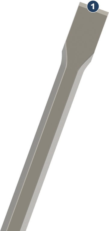 Scalpello piatto Bosch PRO HEX 19-4C 22x400 mm.