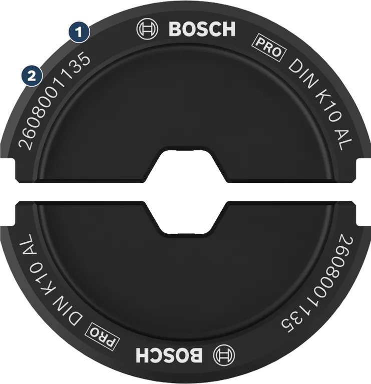 Bosch PRO DIN K10 AL bovenfreesgeleidingsplaat.