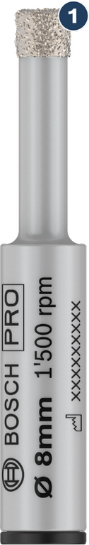 مثقاب Bosch PRO سيراميك جاف 8 مم للبلاط.