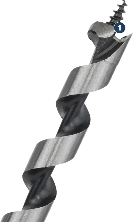Bosch auger drill bit with precision tip.