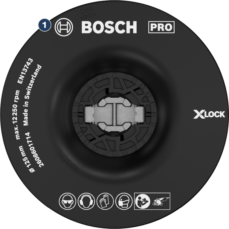 وسادة دعم المطحنة الزاوية Bosch X-LOCK.
