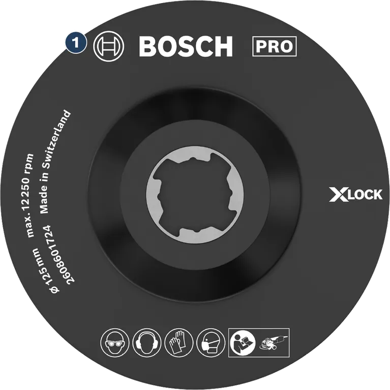 Disco de corte para amoladora angular Bosch X-LOCK de 125 mm.