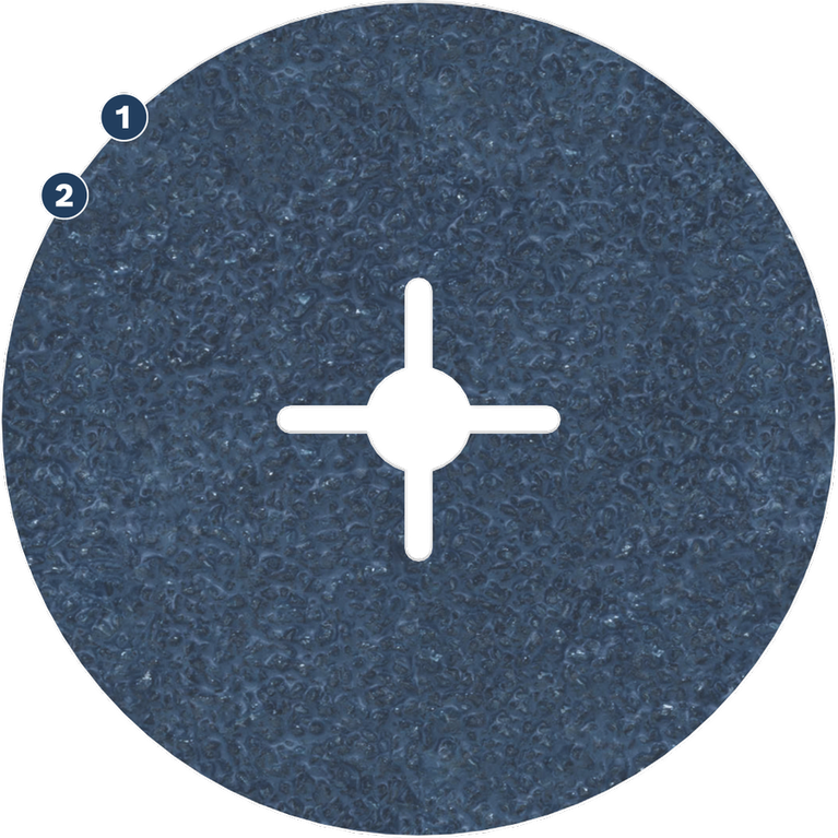 Bosch EXPERT WOG fiberschijf voor het slijpen van staal.