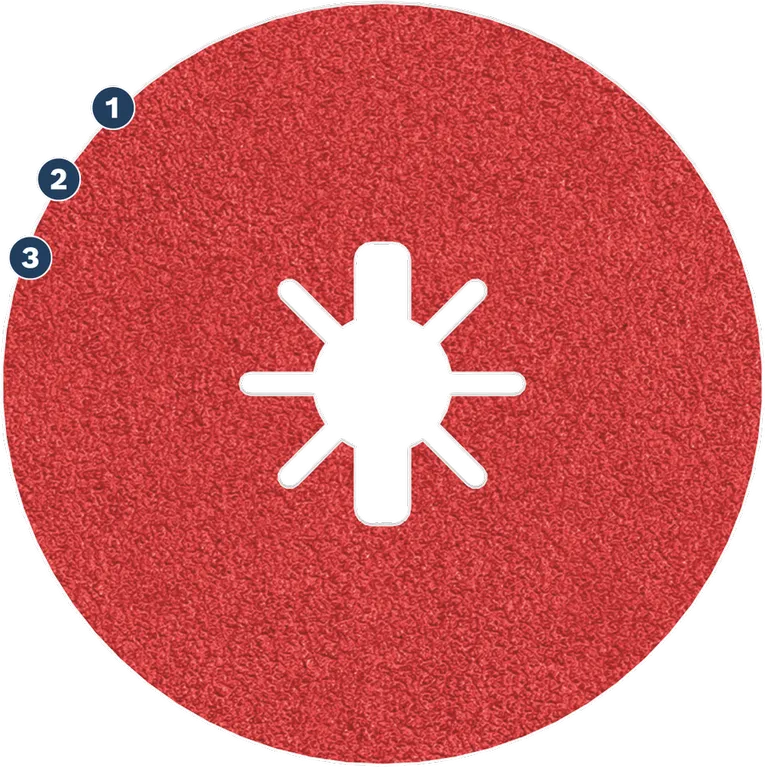 Bosch Spider WOG fiber sanding disc for grinders.