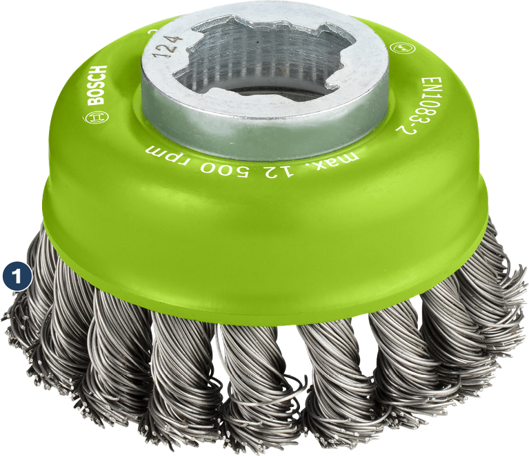 Βούρτσα Bosch PRO από ανοξείδωτο ατσάλι X-Lock 75 mm.