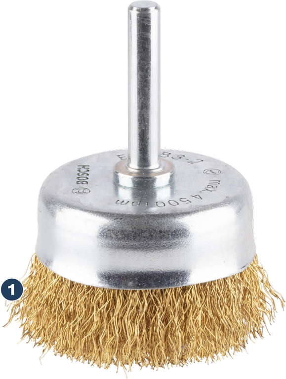 Bosch PRO Multi Material clean Cup Brush, straight shank.