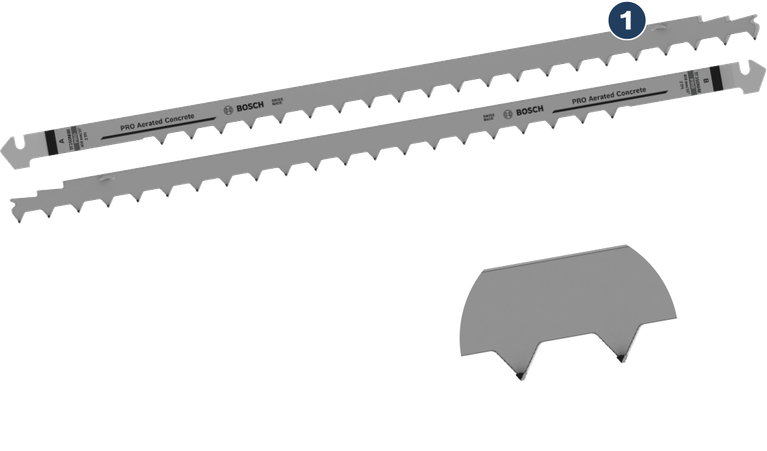 Bosch PRO poorbetooni TF350NHM tandem-saeketta komplekt.