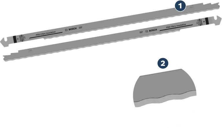 Lama per sega tandem Bosch PRO Fibre Insulation da 408 mm, confezione da 2.