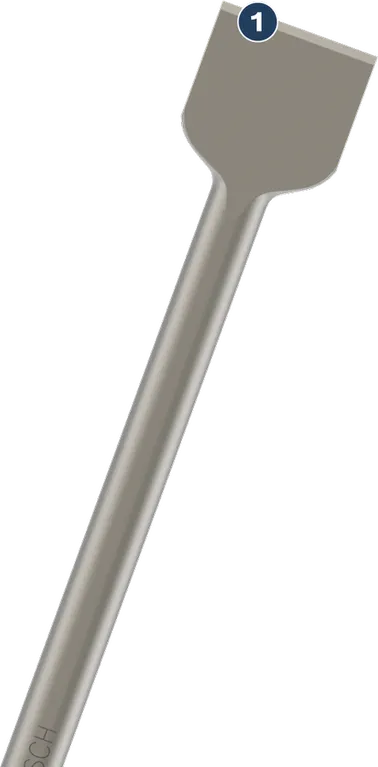 Bosch flat chisel for demolition or masonry work.