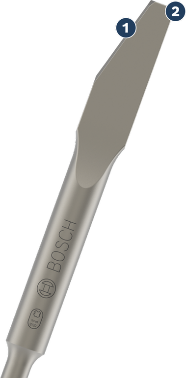 Επίπεδο καλέμι Bosch SDS-plus για αφαίρεση σκυροδέματος.