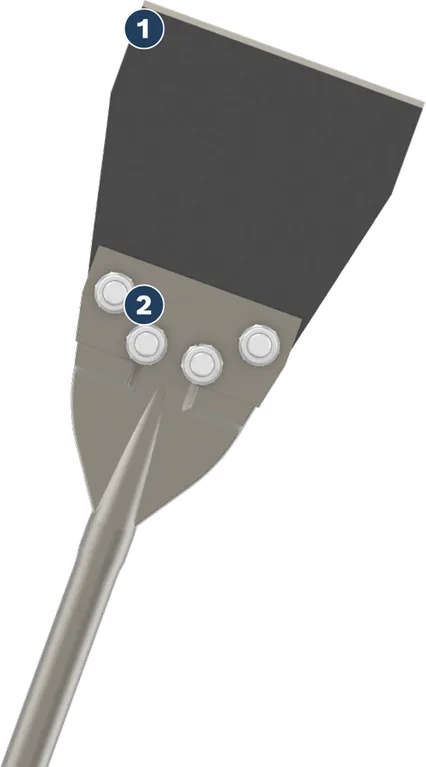 Raschietto per pavimenti Bosch PRO SDS max, scalpello da 152 x 635 mm.