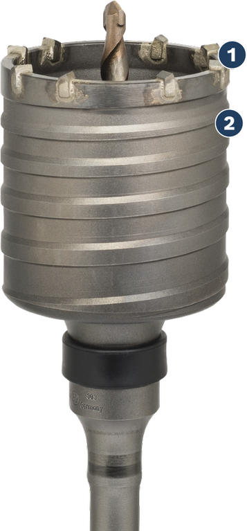 قاطعة أساسية ذات طرف من الكربيد من Bosch لحفر البناء.