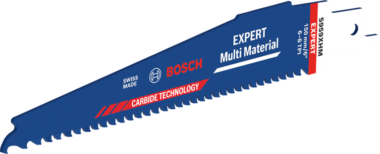 Bosch Expert Multi Material carbide reciprocating saw blade.