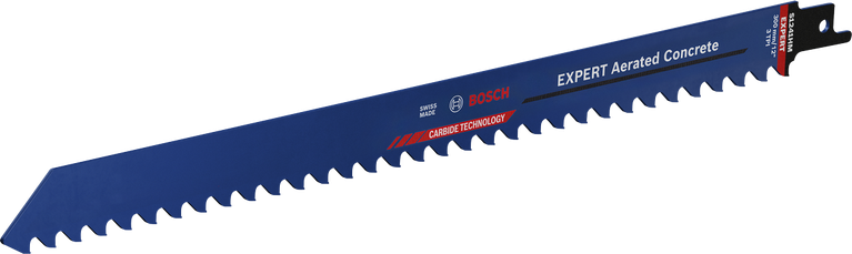 Bosch Expert Aerated Concrete saw blade with carbide technology.