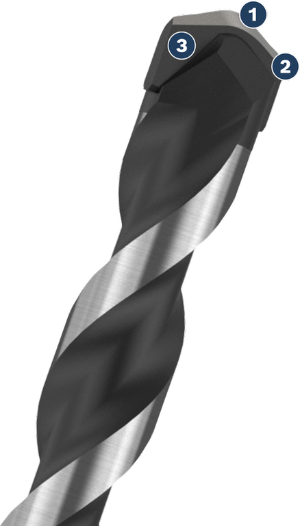 Bosch CYL-9 MultiConstruction Bohrer mit verstärkter Spitze.