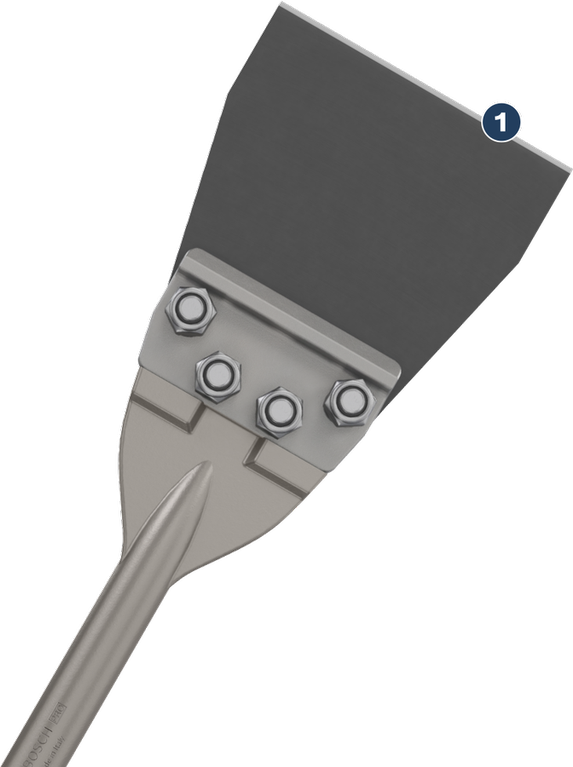 Raschietto per pavimenti Bosch PRO HEX 30, tagliente da 152 mm.